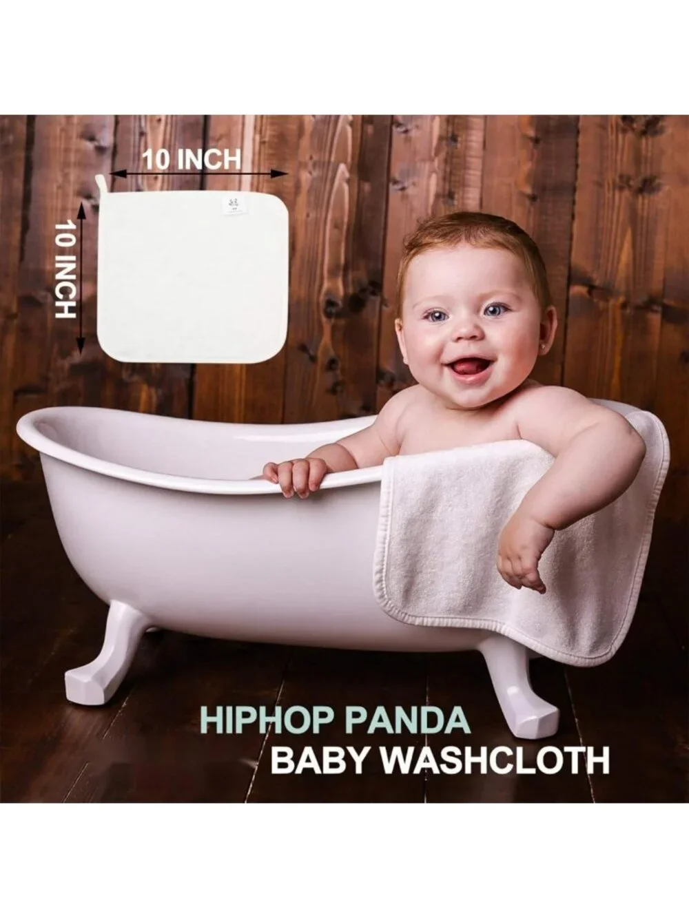 Soft Baby Washcloths 30 Pack - 2-Layer, Ultra-Absorbent Newborn Gift Set